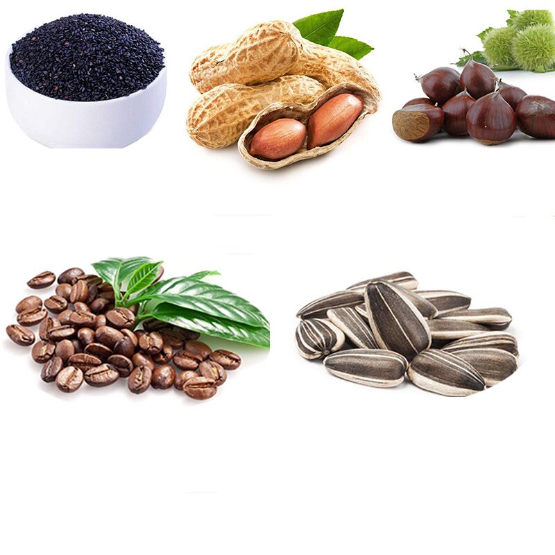 220v Cocoa Bean Chickpea Macadamia Nut Roasting Machine Peanut Almond Cashew Nuts Roaster Machine1pc