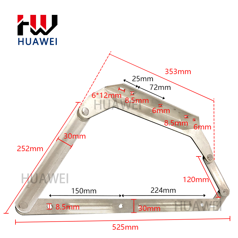 HUAWEI Sofa Bed Pull-out Drawer Hinges Sofa Bed Hardware Fitting Hinge Storage Furniture Mechanism Hardware Accessories5