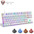 Newest Motospeed CK82 RGB Gaming Mechanical Keyboard Anti-Ghosting LED Backlight USB Wired Laser Keyboard For PC Computer Gamer