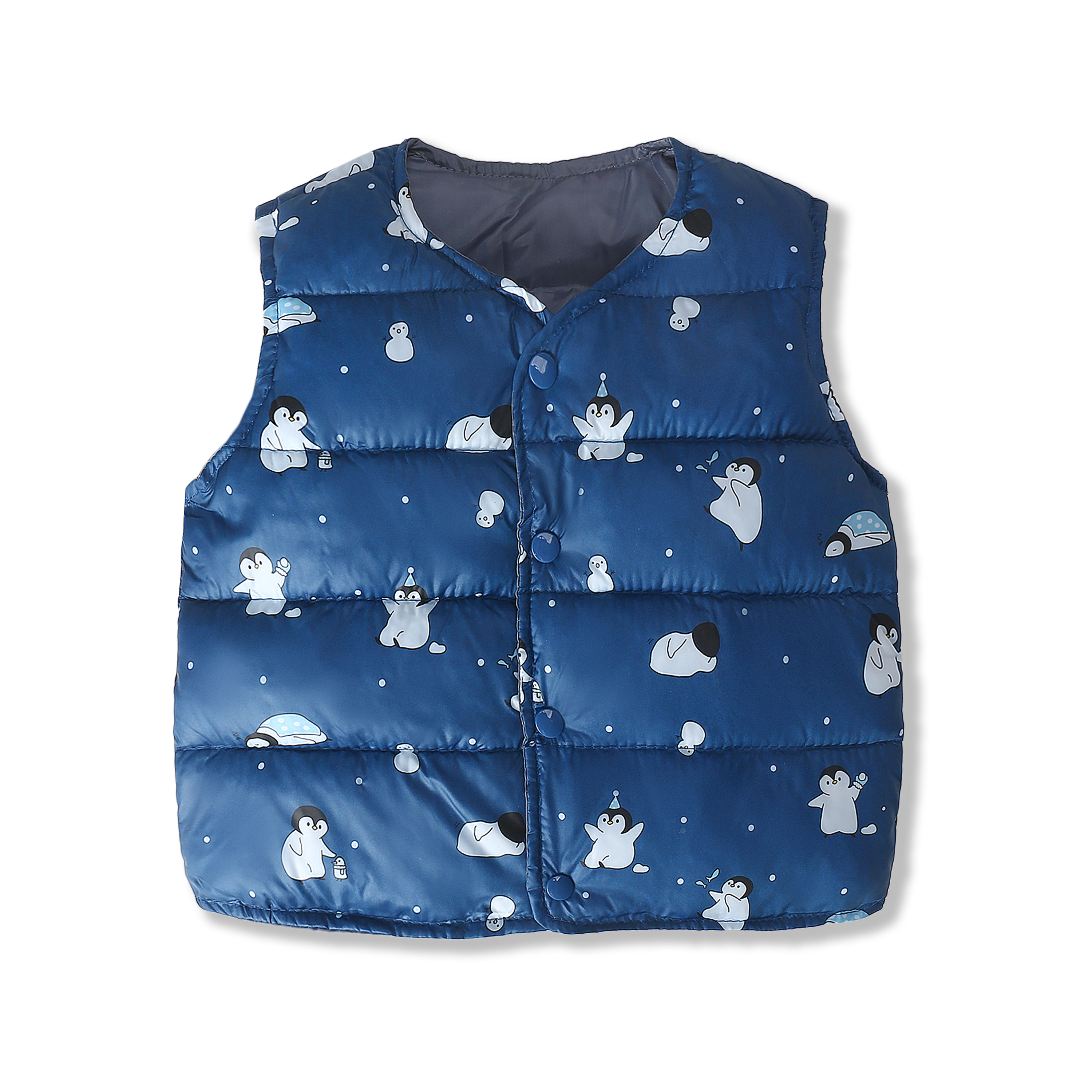 Baby Boys Girls Vest Jackets Newborn Outerwear Coat Clothing Flower Print Toddler Girl Padded Warm Winter Waistcoat Kids Clothes