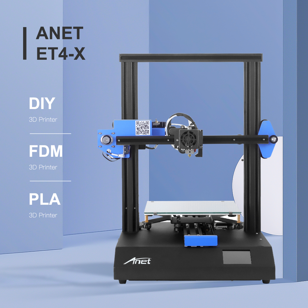 New Anet ET4X All Metal 3D Printer Half Assembly Fast Heating Resume Printing Filament Detecting For 3D DIY Maker