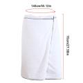 New Wearable Men Bath Wrap Towel Dress Skirt With Pocket Home Textile Towels For Beach Travel Sports Gym Towel Set For Adult Man
