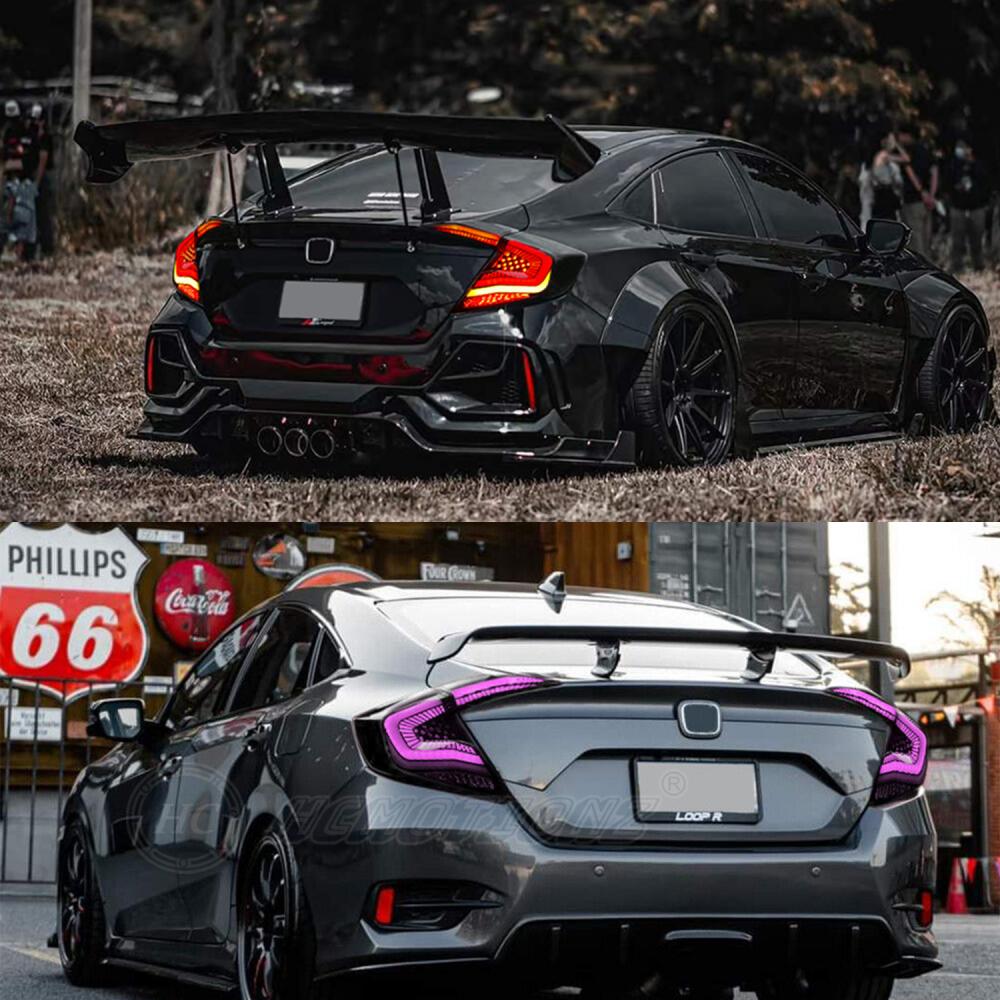 HCMOTIONZ RGB Taillights For Honda Civic 2016-2021