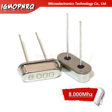 10PCS 8.000M 8.000Mhz 8 Mhz igMopnrq Quartz Crystal Resonator Passive Oscillator HC 49S New HC-49S