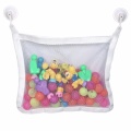 Folding Baby Bathroom Hanging Mesh Bath Toy Storage Bag Net Suction Cup Baskets Shower Toy Polyester Organiser Bags