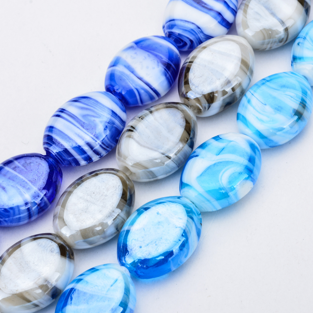 Murano Glass Lampwork Beads for Necklace Bracelets Transparent Crystal Charm Spacer Beads for DIY Jewelry Making Accessories