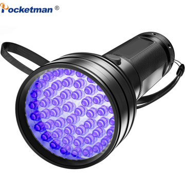High quality UV Flashlight 51LED 21LED 12LED UV Light 395-400nm Ultraviolet LED UV torch light lamp safety UV detection