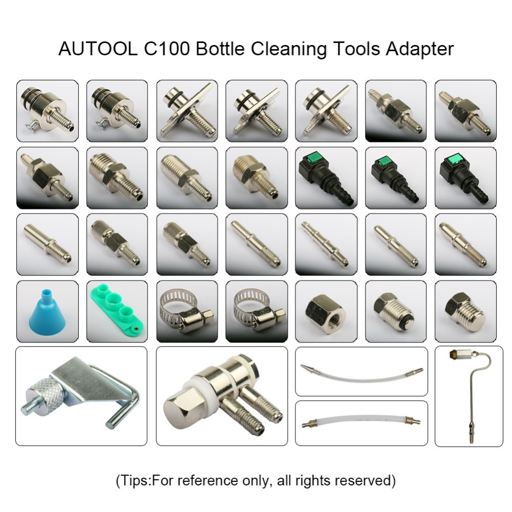 AUTOOL C100 Car Fuel Injector Cleaning Machine Cleaner Tester Universal Non Dismantle Tool Auto Engine Petrol Throttle Nozzle