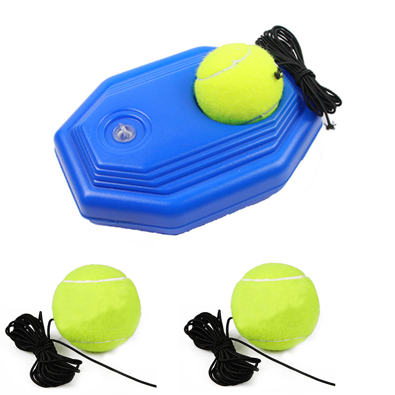 Tennis Self-learning Rebound Device Sparsring Device with 3 Balls Tennis Training Single Training Device Practice Outdoor Hit