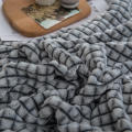 Plaid for Beds Coral Fleece Blankets Gray Color Plaids Single/Queen/King Flannel Bedspreads Soft Warm Blankets for Bed