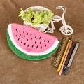 1 Piece Fashion Plush Material Large Volume Watermelon Fruit Pencil Case Coin Purse Students Office School Supplies Stationery