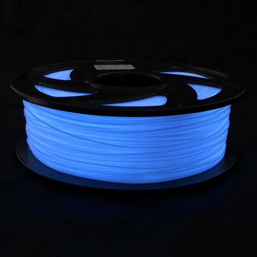 CREOZONE 3D Filament Glow in the Dark Series PLA ABS Plastic Filament for 3D Printer 15% Noctilucent Powder 1.75 1KG Spool