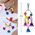 Colorful Beads Bells Parrots Toys Bird Accessories For Pet Toy Swing Stand Budgie Parakeet Cage Pet Bird Parrot Chew Swing Toys