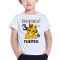 2020 Number 1-10 Lion King Birthday Boys Shirts Boy's Simba Shirt Baby Girls Clothes Short Sleeve Tee Tops For 2-9 Years Olome99