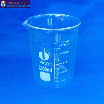 Glass beaker 2000ml,Lab Supplies,Lab beaker,Good quality beaker,High boron material