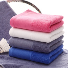 Outdoor sweat absorptio Cotton plain satin sports towel