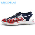 MIXIDELAI Summer Big Size 47 Men Sandals Fashion Handmade Weaving Design Breathable Casual Beach Shoes Outdoor Sandals For Men