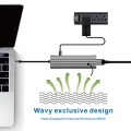 7 in 1 USB C HUB, Docking Station Includes 1XSD + 1XTF + 3X USB 3.0 + 1XPD + 1XHDMI for PC Laptop