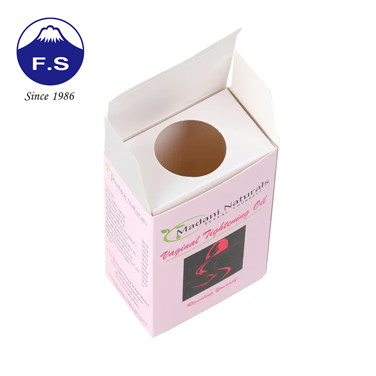 Art Paper Self Lock Bottom Cosmetic Packaging Box