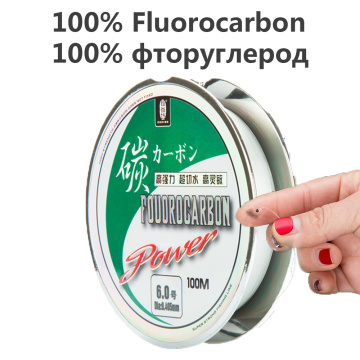 100M 100% Fluorocarbon Fishing Line Carbon Fiber Leader Line Fly Fishing Line Super Strong monofilament Fishing-Line