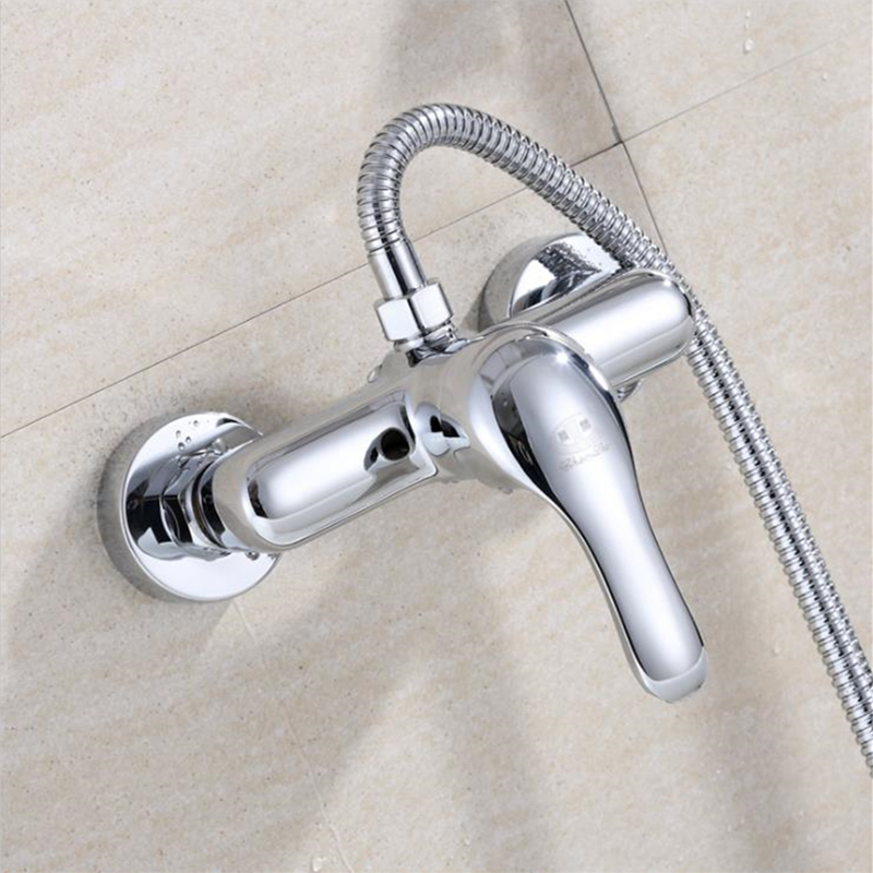 Bathroom Mixer Bath Tub Copper Mixing Control Valve Wall Mounted Shower Faucet Concealed Tap