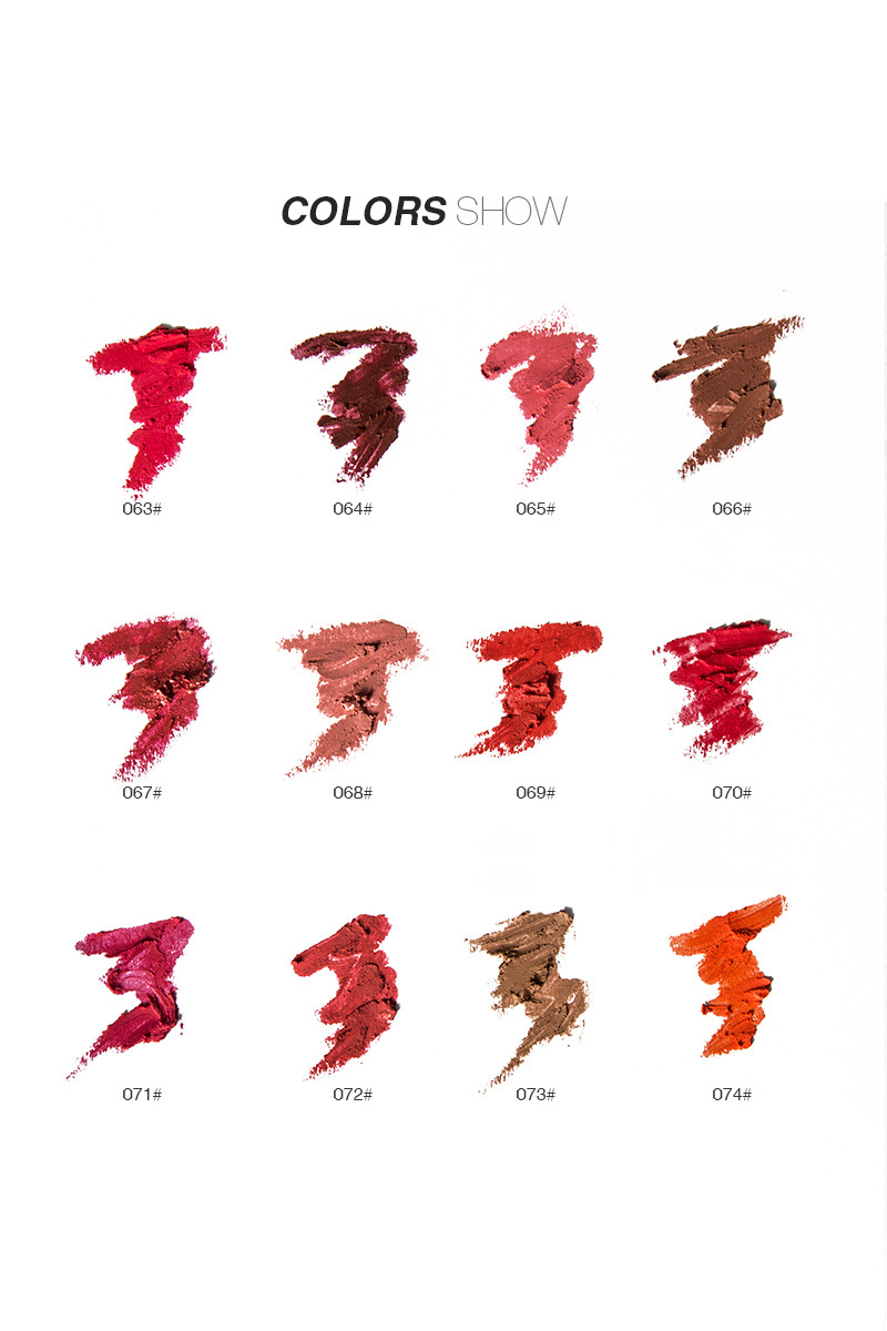 Menow brand makeup fashion lip liner pencil 12 colors sexy red nude lipstick pen natural soft lip contour kit lip pencil MN057