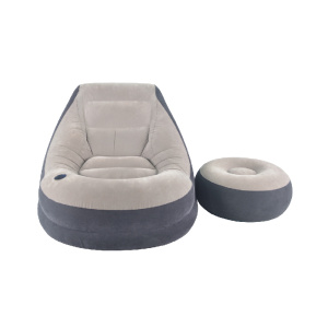 Inflatable air sofa with foot rest inflatable sofa