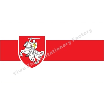 Belarus White Knight Pagonya Flag Belarusian 150X90cm (3x5FT) 120g 100D Polyester Double Stitched High Quality Free Shipping