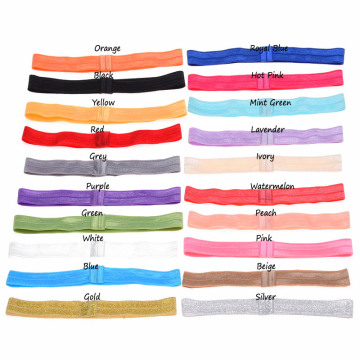 20pcs Hair headbands FOE band hair elastic bands hairbands Sweet Head wrap hair ribbon soft bands Fashion Hair Accessories