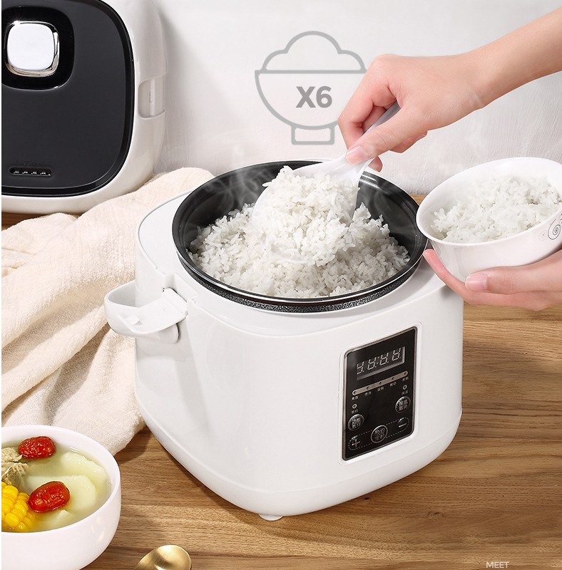 Mini Electric Rice Cooker Heating Food Steamer Multifunction Meal Cooking Pot Electric Lunch Box Food Heater Reservation