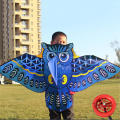 Colorful Cartoon Owl With Kite Line Kids Outdoor Toy New Flying Kite 110cm