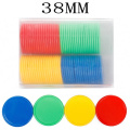 80Pcs/Lot 38mm No value Plastic Poker Chips Casino Bingo Markers Token Fun Family Club Board Games Toy Creative Gift 7 Colours