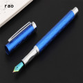 Luxury quality 3703 Blue Business office Colored Nib Fountain Pen student School Stationery Supplies ink for writing
