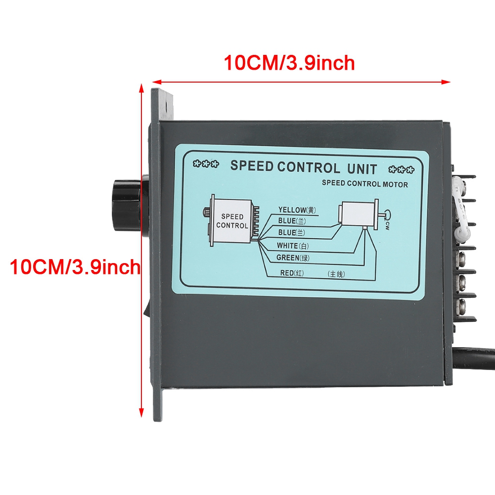 Ac 220V Motor Speed Controller 50Hz 400W Digital Adjustable Stepless Plc Motor Speed Controller 0-1450Rpm Speed Regulator