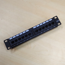 12 ports CAT6 wall mount cabinet patch panel