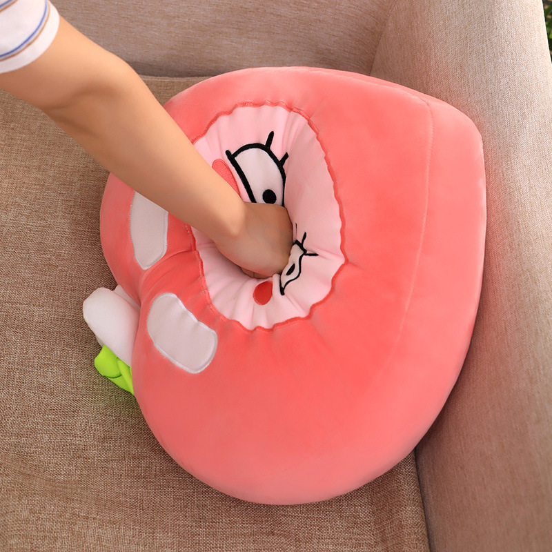 Cute little fart peach plush toy New creative expression fart peach Stuffed plush toy peach pillow home sofa bedroom decoration