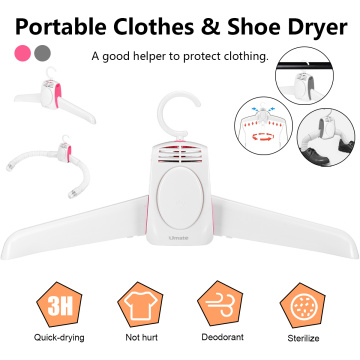 Portable Clothes Dryer Shoes Clothes Rack Hanger Travel Foldable Laundry Tumble Electric Dryer Machine Hang Clothes+Shoes Heater