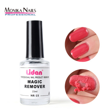 Fast Manicure Semi Permanent Remover Varnish Tool 15ml Burst Gel glue Soak Off Remover Polish Magic Napkin Cleaner Nail Polish