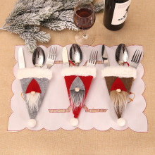 Xmas Knife and Fork Sleeve Christmas Decorations for Home Cristmas Ornament Happy New Year 2021 Decoration Natal Noel Navidad