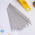 10Pcs 30 Degrees Utility Knife Refill Blades Alloy Steel Replaceable Blades Cutting Blades For Utility Knife Office Supplies