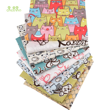 ZOO Series, Printed Twill Cotton Fabric,Patchwork ClothesFor DIY Sewing Quilting Baby&Child's Material,40x50cm