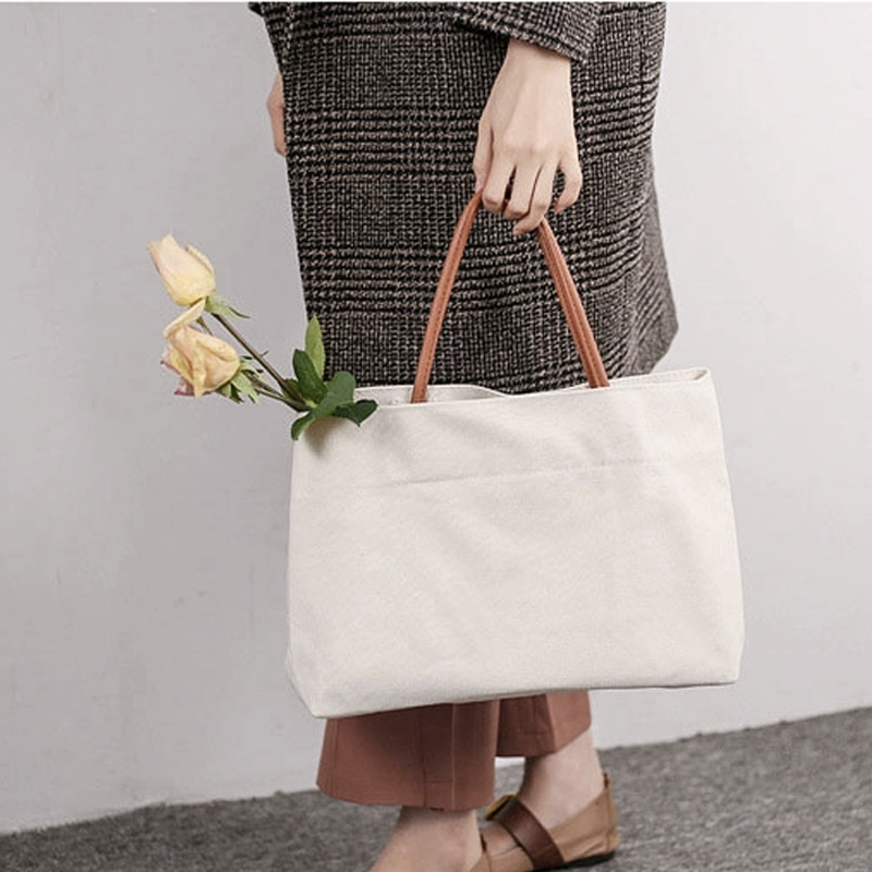 100% natural customized logo environmental handle cotton shopping bag