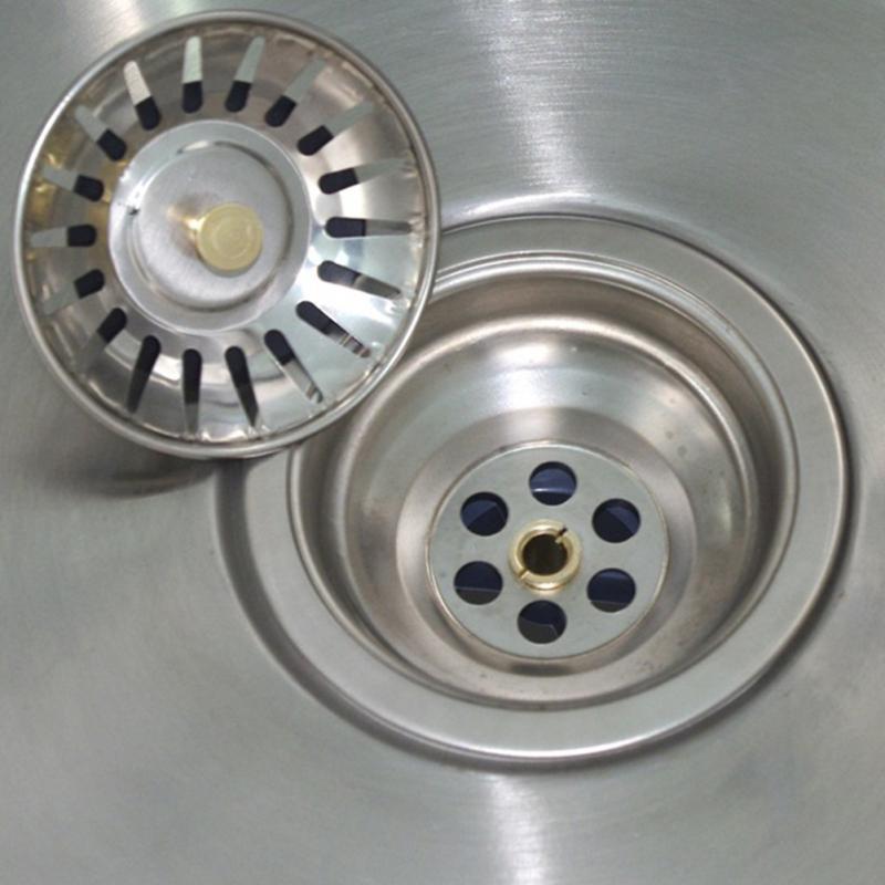 Stainless Bathroom Sink Filter Hair Catcher Stopper Anti-blocking Kitchen Sink Strainer Drain Cover Bathtub Shower Drain Hole