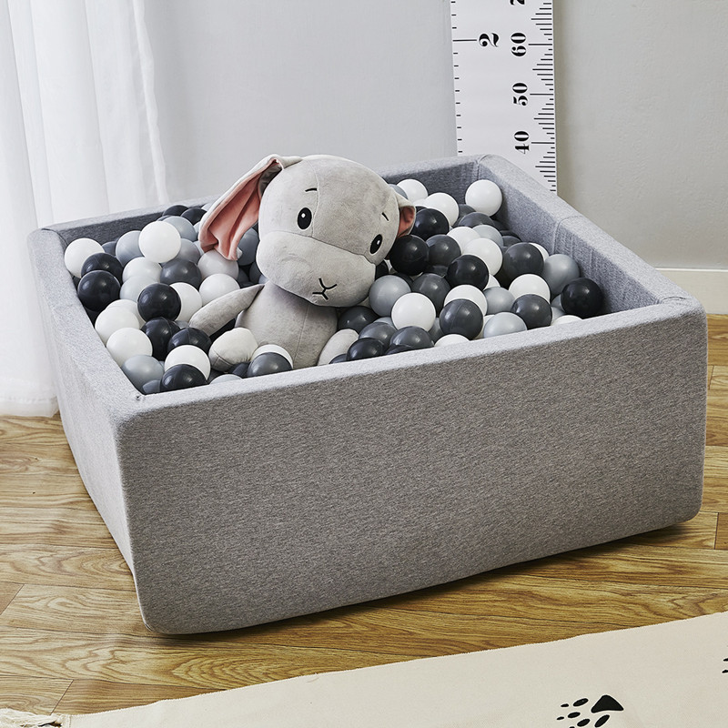 Baby Ocean Ball Pool Fencing Tent Grey Pink Blue Square Dry Pool Pit Play Game Tent For Children Birthday Gift Decor Party Room
