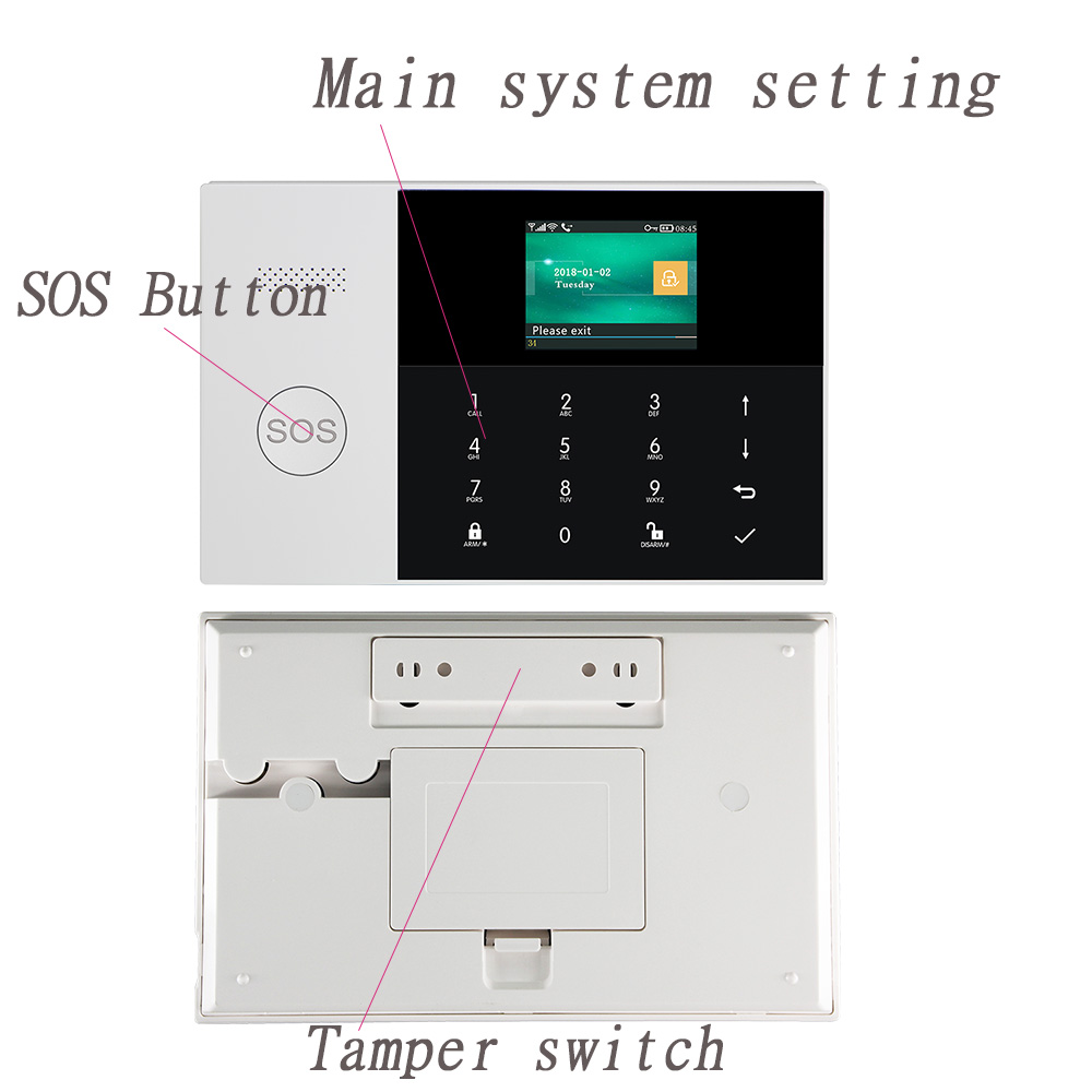 3G Wireless SMS GPRS Security Alarm System Smart home kit Remote APP Control Factory House wifi Alarm Host For IOS Android