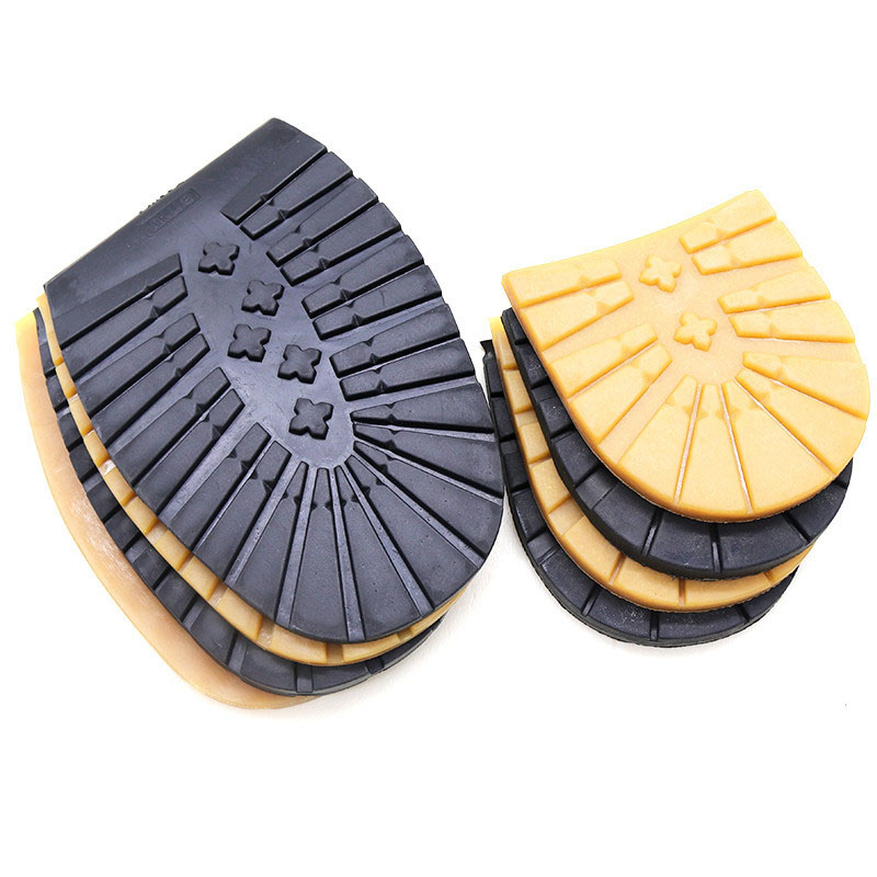 Thicken Rubber Shoe Soles for Men Leather Business Shoes Heel Sole Non-slip Repair DIY Replacement Outsoles Black Yellow Mat Pad