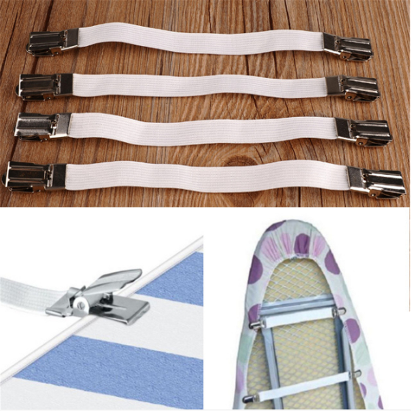 4Pcs Ironing Board Cover Sofa Clip Fasteners Brace Bed Sheet Grips BuckleTablecloths Buckle Holder Furniture Accessories