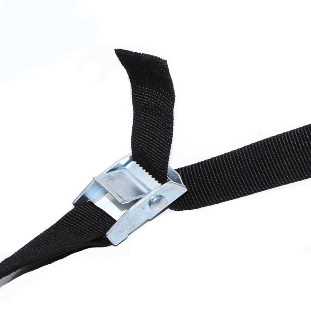 New 6M*25mm Black Tie Down Strap Strong Ratchet Belt Luggage Bag Cargo Lashing With Metal Buckle Dropshipping