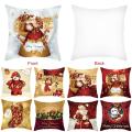 45*45 Christmas Cushion Cover Christmas Decorations for Home Throw Pillows Sofa Home Decor Christmas Pillowcase Pillow Cover