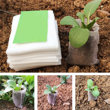 100pcs / lot biodegradable bags for nursery plant pots for growing vegetable pots for garden cultivation nursery plant 2019